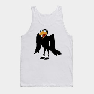 Wise Black Bird Tank Top